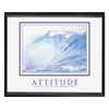 Framed “Attitude—Waves” Motivational Print