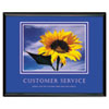 Framed �Customer Service� Motivational Print (30w x 24h Size)