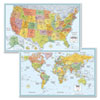 Rand McNally M-Series Deluxe Wall Maps (Global Product Type : Maps-Political, Map Type : Political, Map Region : U.S., World)