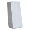 Paper Bags (Color : White Bleached Kraft, Quantity : 500 Bags per Bundle, Weight : 40 lb. Basis Wt.)