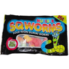Sqworm Nuclear Sour Neon Worms (Quantity : 48, Size: 3.5 oz, Flavor : Sour)
