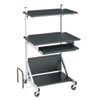 Totally Adjustable Sit Stand Mobile Workstation
