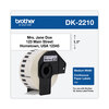 Label Rolls for QL Label Printers (1-1/7 x 100 , White, Free-Length Tape Rolls)