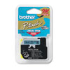 M Series Tape Cartridges for P-Touch Labelers (1/2 Wide, Black on Blue)