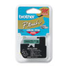 M Series Tape Cartridges for P-Touch Labelers (1/2 Wide, Black on Green)
