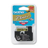 M Series Tape Cartridges for P-Touch Labelers (1/2 Wide, Black on Gold)