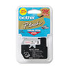 M Series Tape Cartridges for P-Touch Labelers (1/2 Wide, Red on White)