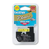 M Series Tape Cartridges for P-Touch Labelers (1/2 Wide, Black on Yellow)