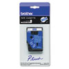TC Series Tape Cartridges for P-Touch Labelers (3/8 Wide, White on Blue Tape, One Cartridge per Pack)