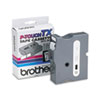 TX Series Tape Cartridges (1 Wide, White on Clear, For Label Models)
