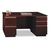 Bush� Milano&sup2; Collection Double Pedestal Desk (Global Product Type : Desks-Double Pedestal Desk, Top Shape : Rectangular, Top Color/Finish : Harvest Cherry)