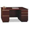 Bush� Milano&sup2; Collection Double Pedestal Desk (Global Product Type : Desks-Double Pedestal Desk, Top Shape : Rectangular, Top Color/Finish : Harvest Cherry)