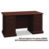 Bush� Syndicate Collection Double Pedestal Desk (Top Shape : Rectangular, Top Color/Finish : Harvest Cherry, Maximum Depth : 30 in)