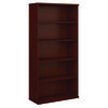 Series C Bookcases, Half-Height Door Kit (Mahogany Finish, Open Double Bookcase)