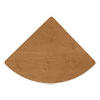 Series A Workstation Desks, Peninsula, Corner Desk, Corner Connector (Natural Cherry Finish, Corner Connector)