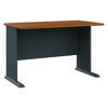 Series A Workstation Desks, Peninsula, Corner Desk, Corner Connector (Natural Cherry Finish Top, Workstation Desks)