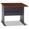 Series A Workstation Desks, Peninsula, Corner Desk, Corner Connector (Hansen Cherry Finish Top, Workstation Desks)