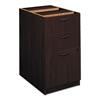 Pedestal Files, Laminate (Mahogany Finish, Three-Drawer Pedestal File)