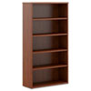 basyx� Five-Shelf Bookcase, Laminate (Global Product Type : Shelving Units/Bookcases-Bookcases, Color(s) : Medium Cherry, Width [Nom] : 32 in)
