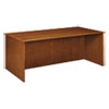 Rectangular Desk Shells, Rich Wood Veneer (Bourbon Cherry Finish, 72w x 36d x 29h)
