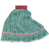 Premium Large Green Yarn Mop Heads with Red Band (Size : Large, Color : Green, Quantity : 12 per Case)