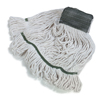 Economy Medium Natural Yarn Mop Heads with Green Band (Size : Medium, Quantity : 12 per Case)