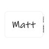 Self-Adhesive Plain White Name Badges