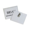 Clip-Style Badge Holder Kit with Laser and Ink Jet Compatible Inserts, Top Loading