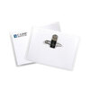 Clip/Pin Combo Badge Holder Kit with Laser and Ink Jet Compatible Inserts, Top Loading