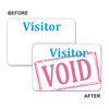 Time�s Up!� Self-Expiring Time Sensitive One-Day Visitor Badge (3 x 2)