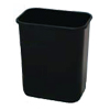 Continental Commercial Plastic Rectangular Wastebasket CON1358BK