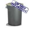 ContinentalHuskee 44 Gallon Waste Receptacle CON 4444GY