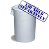 ContinentalHuskee 44 Gallon Waste Receptacle CON 4444WH