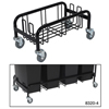Wall Hugger� Quad-Collection Steel Dolly (Color : Black, Quantity : 1 Each, Material : Steel)