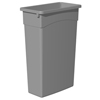 Wall Hugger� Receptacles (Capacity : 23 Gallon Capacity, Quantity : 4 per Case, Color : Gray)