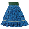 Super Crown� Mops with Microblocker� Treatment (Quantity : 12 per Case, Size : Small, Color : Blue)