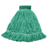 Super Crown� Mops with Microblocker� Treatment (Quantity : 12 per Case, Size : Medium, Color : Green)