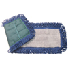 Microlooped Canvas Back Dust Mops (Color : Blue/Grey, Quantity : 12 per Case, Size : 18 Long)