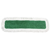 Flat Fringed Mops with Scrubs (Color : Green, Quantity : 12 per Case, Size : 24 Long)