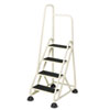 Four-Step �Stop-Step� Aluminum Ladder with Handrail
