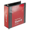 ClearVue� Premium Slant-D� Vinyl Presentation Binders (4 Capacity, Black)