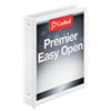 EasyOpen� ClearVue� Locking Round Ring Binders (1 Capacity, White)