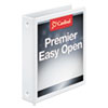 EasyOpen� ClearVue� Locking Round Ring Binders (1-1/2 Capacity, White)