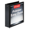 EasyOpen® ClearVue™ Locking Round Ring Binders (2 Capacity, Black)