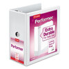ClearVue� XtraValue� D-Ring Vinyl Presentation Binders (5 Capacity, White)