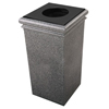 30-Gallon StoneTec Waste Container (Capacity : 30-Gallon Capacity, Size : 33 H x 19 Square, Color: Pepperstone)