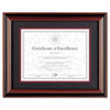 Two-Tone Walnut/Black Document Frame