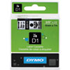 Label Maker Accessories (3/8 Wide, Black on Clear, D1 Tape)