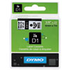 Label Maker Accessories (1/4 Wide, Black on White, D1 Tape)