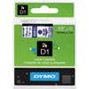 Label Maker Accessories (1/2 Wide, Blue on Clear, D1 Tape)